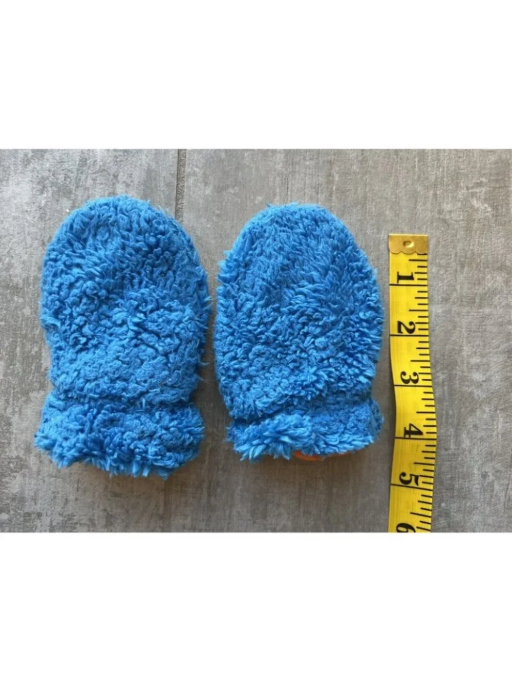 GIGGLE BABY Faux Shearling Fur Boys Girls Mittens Gloves Fleece Lined 6-12m Sz M